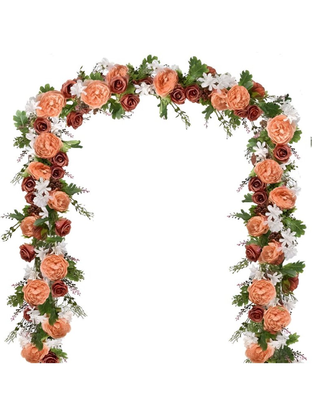 2 Pack Artificial Peony Flower Garland - 6ft Silk Peony Garland Flower Vine